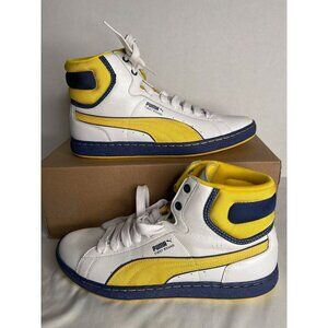 Puma‎ First Round Yellow 11 Leather White Yellow